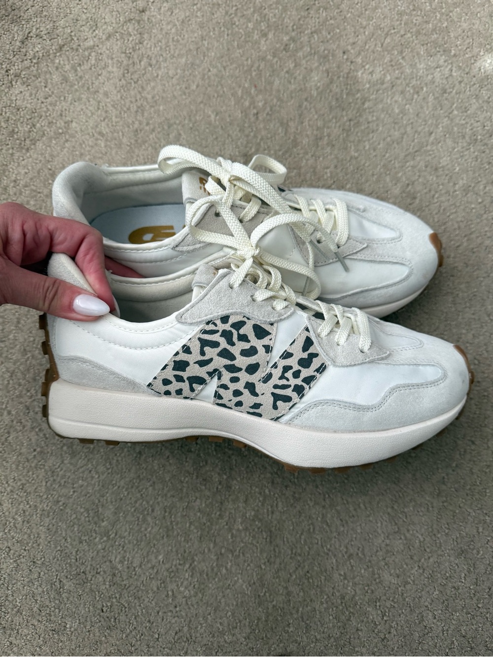 Women's New Balance 327 Leopard Print Sneaker